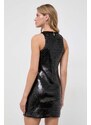 Šaty MICHAEL Michael Kors čierna farba, mini, rovný strih