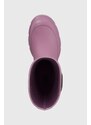 Gumáky Karl Lagerfeld TREKKA RAIN NFT dámske, fialová farba, KL43567