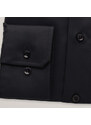 Willsoor Elegantná pánska klasická košeľa čiernej farby 15642