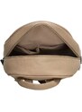 Beagles Béžový elegantný kožený ruksak „Remaster“
