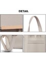 Konofactory Svetlosivý elegantný kožený batoh „Majestic“