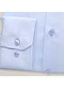 Willsoor Elegantná svetlomodrá pánska košeľa slim fit s golierom na gombíky 15669