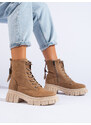 Women's suede trappers on the T.SOKOLSKI platform