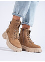 Women's suede trappers on the T.SOKOLSKI platform