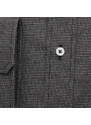 Willsoor Pánska tmavosivá košeľa slim fit s golierom na gombíky 15700