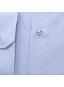Willsoor Elegantná pánska košeľa slim fit v modrej farbe s decentným prúžkovaným motívom 15708