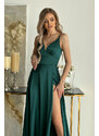 Bicotone - zelený sen na špičke elegancie - šaty, ktoré tancujú s nádychom vášne