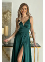 Bicotone - zelený sen na špičke elegancie - šaty, ktoré tancujú s nádychom vášne