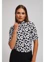 Moodo Patterned turtleneck blouse