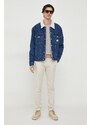 Rifľová bunda Calvin Klein Jeans pánska, prechodná, oversize