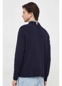 Bavlnený sveter Tommy Hilfiger tmavomodrá farba,tenký,MW0MW33505