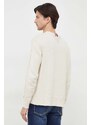 Bavlnený sveter Tommy Hilfiger béžová farba,tenký,MW0MW33505