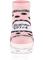 Italian Fashion GIRL Socks for Feet - Pink/Black/White