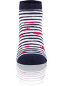 Italian Fashion FISH Socks - Dark Blue/White/Red