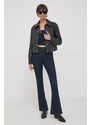 Džínsový top Calvin Klein Jeans tmavomodrá farba,J20J222870
