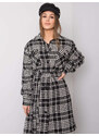 FPrice Dámsky kabát LK EN 508342 2.68 čiernobiely
