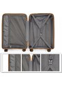 Konofactory Biela sada prémiových plastových kufrov "Majesty" - veľ. M, L, XL
