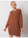 FPrice Šaty RV TU 5184.93P tmavo hnedá