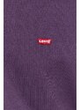 Mikina Levi's pánska, fialová farba, jednofarebná