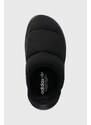 Detské papuče adidas Originals PUFFYLETTE J čierna farba
