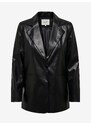 Black women's faux leather jacket JDY Fox - Women