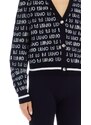 Dámsky čierny elegantný sveter LIU-JO na gombíky