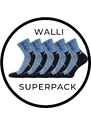 WALLI SUPERPACK 5párů športové ponožky so striebrom VoXX