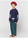 Detský vlnený sveter Bobo Choses tmavomodrá farba