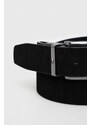 Obojstranný kožený opasok Tommy Hilfiger pánsky,čierna farba,AM0AM12053