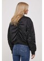 Bunda Calvin Klein Jeans dámsky,čierna farba,prechodná,J20J222591