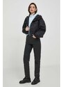 Bunda Calvin Klein Jeans dámska,čierna farba,prechodná,oversize,J20J222595