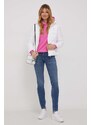 Bunda Calvin Klein Jeans dámska, biela farba, zimná, J20J222583