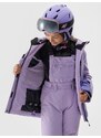 4F Dievčenská lyžiarska bunda s membránou 8000 - fialová