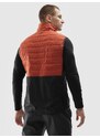4F Pánska trekingová zatepľovacia vesta s výplňou PrimaLoft Black Insulation Eco