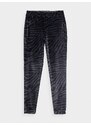 4F Dievčenské velúrové nohavice typu jogger - viacfarebné