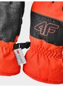 4F Chlapčenské lyžiarske rukavice Thinsulate - oranžové