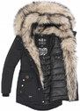 Navahoo SWEETY dámska zimná bunda s kapucňou, čierna