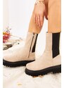 Fox Shoes Women's Beige Suede Boots