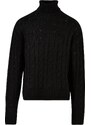 UC Men Boxy Roll Neck Sweater Black