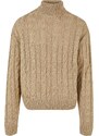 UC Men Boxes Roll Neck Sweater Wet Sand