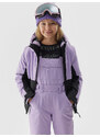 4F Dievčenská lyžiarska bunda s membránou 5000 - fialová