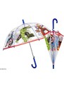 PERLETTI Detský automatický dáždnik AVENGERS Transparent, 75282