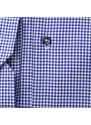 Willsoor Pánska košeľa slim fit modrá s károvaným vzorom 15911
