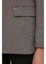 Sako Tommy Hilfiger šedá farba, jednoradová, vzorovaná, WW0WW40496
