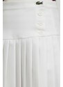Sukňa Lacoste béžová farba, mini, áčkový strih