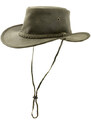 Origin Outdoors Pincher Kožený klobúk, olivový