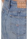 Rifľová sukňa Tommy Jeans midi,puzdrová,DW0DW17218