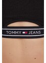Top Tommy Jeans dámsky,čierna farba,DW0DW17393