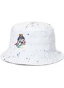 Detský bavlnený klobúk Polo Ralph Lauren biela farba, bavlnený