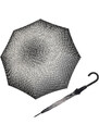 Doppler Fiber Flex AC BLACK & WHITE - dámsky holový vystreľovací dáždnik bordúra